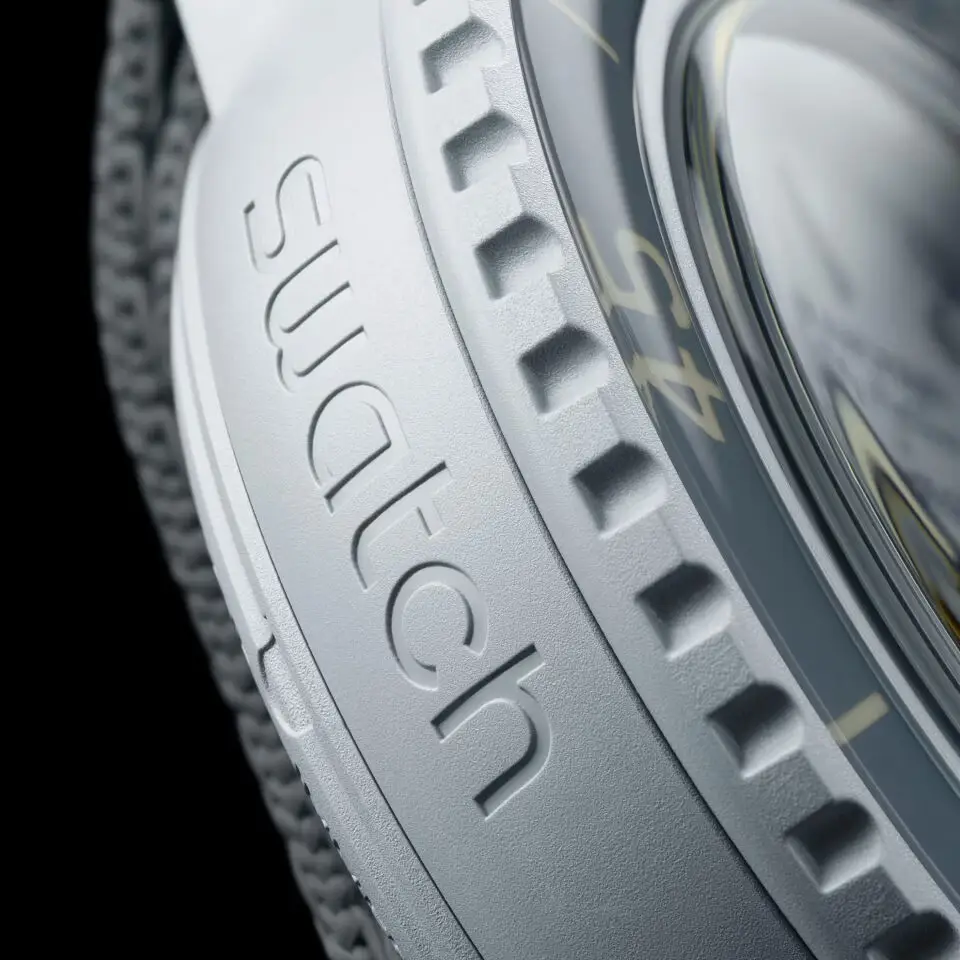 Up-close view of Scuba Fifty Fathoms' Bioceramic